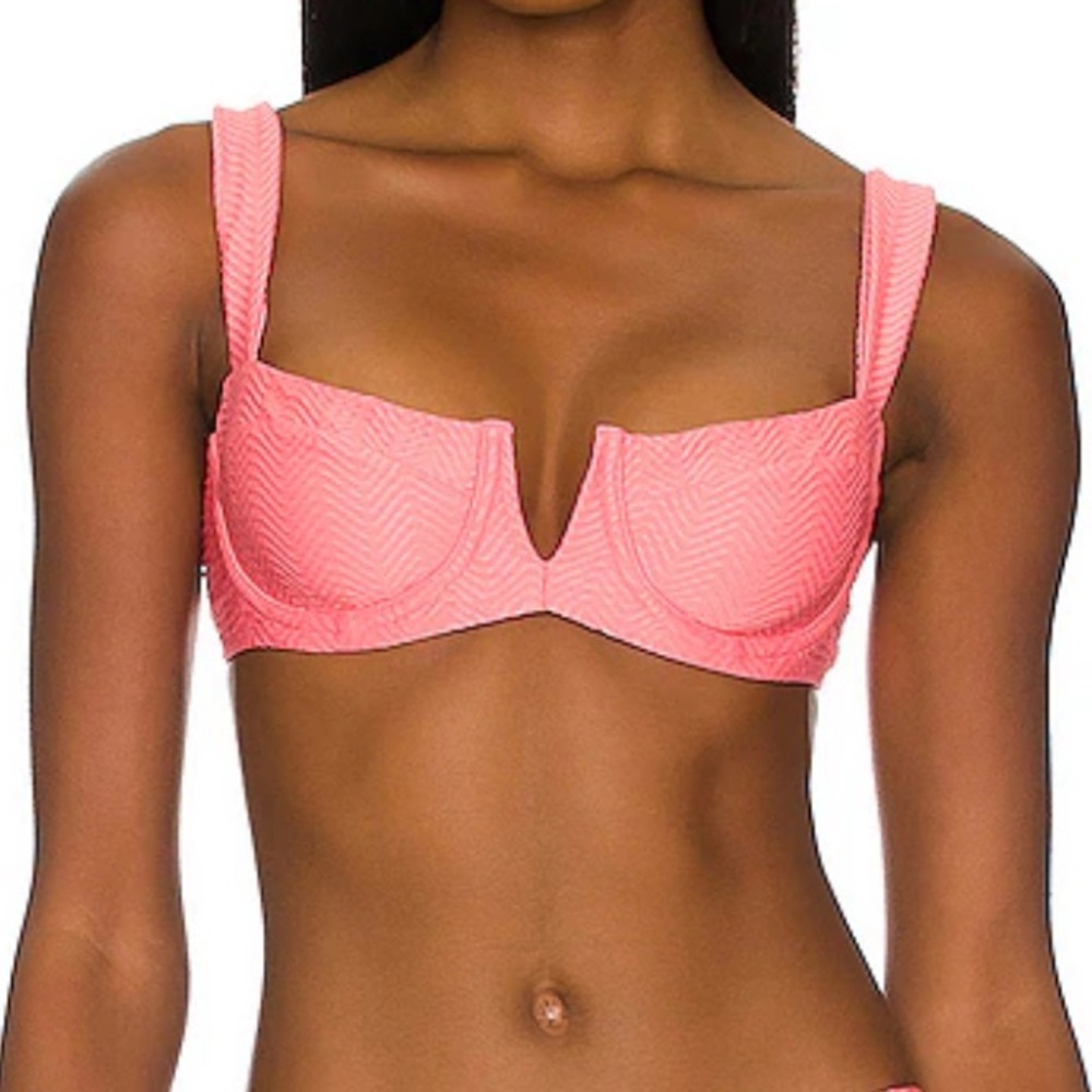 Monday Swimwear Azalea Pink Chevron